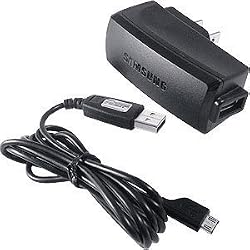 Samsung Home Travel Charger + USB Data Cable for Epic 4G Touch D710, Galaxy S 2, Infuse 4G, Mythic A897, Strive A687