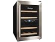 Vinotemp VT-12TEDS-2Z Dual Zone Thermoelectric Wine Cooler, 12-Bottle
