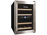 Vinotemp VT-12TEDS-2Z Dual Zone Thermoelectric Wine Cooler, 12-Bottle