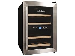 Vinotemp VT-12TEDS-2Z Dual Zone Thermoelectric Wine Cooler, 12-Bottle