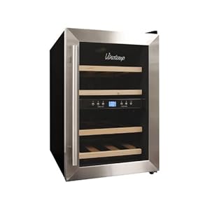 Vinotemp VT-12TEDS-2Z Dual Zone Thermoelectric Wine Cooler, 12-Bottle