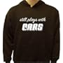 Still Plays With Cars Hooded Sweatshirt, Funny Shirts, X-Large, Black