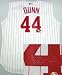 Adam Dunn Autographed/Hand Signed Cincinnati Reds White Jersey