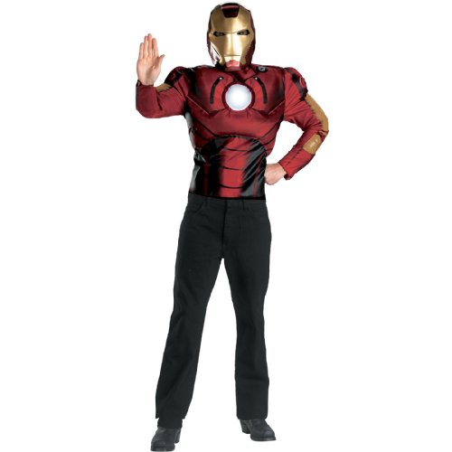 Iron Man 2008 Movie Muscle Chest Adult Costume – Adult Costumes