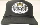 Lucky 13 Skull King Checkered Flags Black Cap
