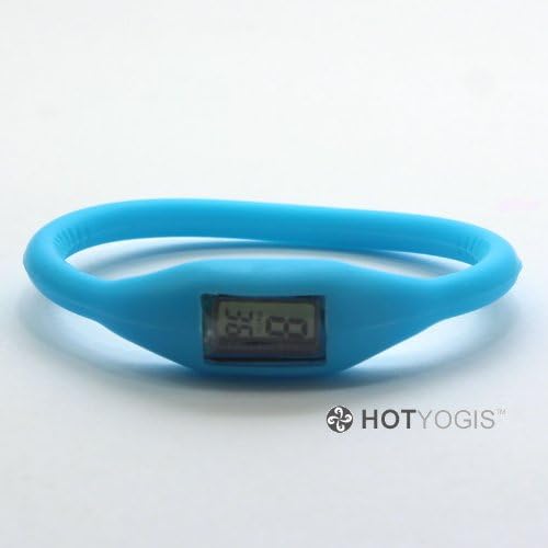Light Blue Fashionable Silicone Digital Sports Bracelet Wrist Watch (Ion Jelly Anion)