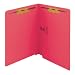 Smead End Tab Fastener Folder, Letter, Straight, Two 2-Inch Prong B Style #1 and #3 Fasteners, Red, 50 per Box (25740)