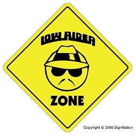 LOW RIDER ZONE - Sign - new truck lowrider rims gift
