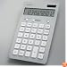 12-Digit Stylish Thin Design Calculator W/Kickstand Solar & Batt