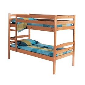SHELTON SOLID PINE BUNK BEDS, WITH 2 X SPRUNG MATRESSES