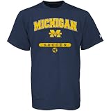 Russell Michigan Wolverines Navy Blue Soccer T-shirt