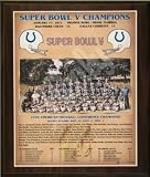 Baltimore Colts 1970 Super Bowl Champions Healy Plaque