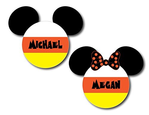 Halloween Candy Corn Mouse Head Magnets for Disney Cruise Door Decoration - 5 x 4