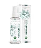 Alteya Organics Bulgarian White Rose Water (Rosa Alba) - Organic 3.4 oz Spray