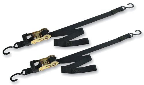 Ancra 49970-202 Black Gradual Release Big Bike Ratcheting Tie Down - Pair