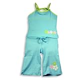 Mishmish - Infant Girls Tank Capri Set, Aqua, Lime