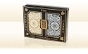 Kem Arrow Black Gold 100% Plastic Poker Playing Cards, 2 Deck Set, Wide Regular Index