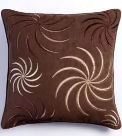 Swirl Chocolate Cushion Cover 45x45cm (18″)