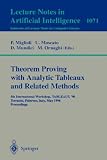 Theorem Proving with Analytic Tableaux and Related Methods: 5th International Workshop, TABLEAUX '96, Terrasini (Palermo), Italy, May 15 - 17, 1996. Proceedings (Lecture Notes in Computer Science)