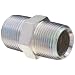 Dixon Valve 5404-12 Zinc Plated Steel Hydraulic Pipe Fitting, Hex Nipple, 3/4"-14 NPT Male