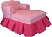 Restful Kids Chaise by Fantasy Furniture - Pink