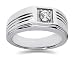 0.25 CTW Men's Diamond Ring in Platinum