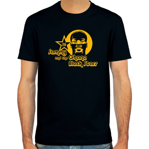 T-Shirt Sammy Kuffour ::: Farbauswahl: schwarz, oliv oder navy ::: Größen: S-XL ::: Fußball-Kult