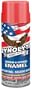 Aervoe S186 Zynolyte Quick Dry Enamel Spray Paint - Flat Black / 16-oz (10-oz net weight) Cans / 12 Can Case