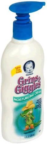 Gerber Grins and Giggles Moisturizing Cream, 8 oz by Novartis Consumer Healthcare