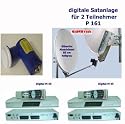 P 161 dig. Satanlage 2 TN, 85 Alu hellgrau, 2 x M 45