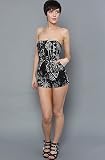 Obey The Nile Romper in Black,Jumpers for Women