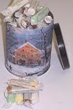 Scott's Cakes Assorted Salt Water Taffy in a Winter in the Country Can