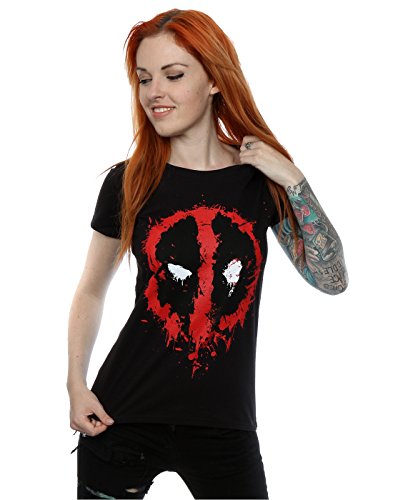 Marvel Women's Deadpool Splat Face T-Shirt