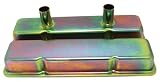 1958-86 Chevy Small Block 283-305-327-350-400 Circle Track Racing Steel Valve Covers - Zinc