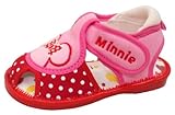 (ディズニー) Disney ベビーサンダル (マジック・タイプ) DS-065 (13.5, ピンク)