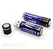Electronics : 2 x USB Rechargeable AA Battery 'Power King' (Blue)