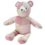Nautica Haylie Patchwork Bear, Pink/Tan