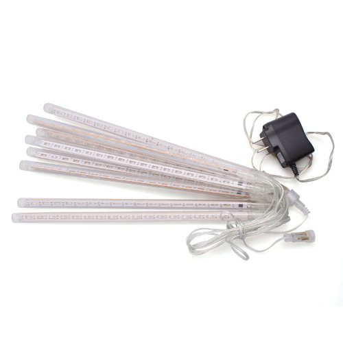OEM 30cm 8 Tube 144 Leds Snowfall Meteor Rain Light Tube for Holiday Christmas Xmas Decoration White Color