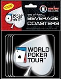 World Poker Tour Logo Beverage Coaster Set WBC11
