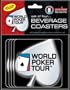 World Poker Tour Logo Beverage Coaster Set WBC11