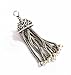 1 pc .925 Sterling Silver Bali Necklace Charm Tassel Focal Dangle Bead/Findings/Antique
