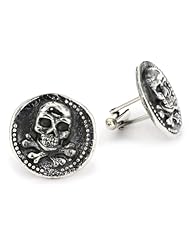 King Baby "Skull" Coin Cuff Links