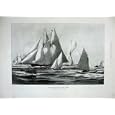 1897 RACING YACHTS COWES REGATTA SAILING CHARLES LACY