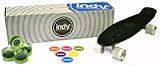 Indy Skateboards Retro Cruiser 70s Style Skateboard - 4 Colours (Vintage 70s Penny Globe Bantam Style) (Bad Black)