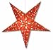Star Lights - Burgundy Hearts and Flowers Paper Star Lamp/Lantern