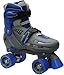 SFR Storm Grey/Blue Quad Roller Skates Large
