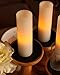 GiveU Flameless Led Votive Candle with Timer, Battery Operated Pillar Candle for Celebration Party, White, 1.75x6