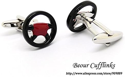 SunShine Day Hot Sale - Steering Wheel Of Car Modeling Cufflinks