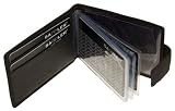 Saddler Leather Credit Card Holder With Plastic & Leather Inner Sections & Keep Shut Tab