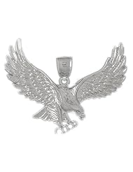 Clevereves 14K White Gold Pendant Eagle 10.1 - Gram(s)